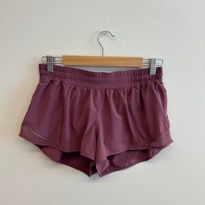 Lululemon Hotty Hot Shorts 2.5 Inch Inseam Size 10 Regular Dusty Rose Muave